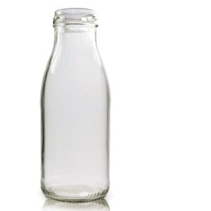 250ml Clear Glass Milk Bottle