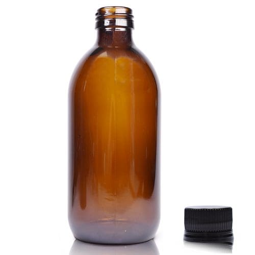 330ml Amber Glass Juice/Kombucha Bottle With Juice Cap