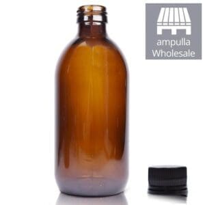330ml Amber Glass Drinks Bottle With Juice Cap