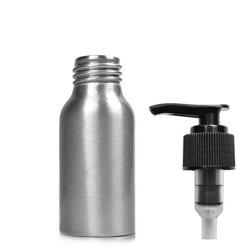 50ML Aluminium Bottle w black pump