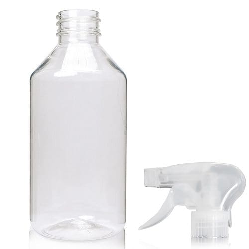 Clear 250ml Clear Plastic Trigger Bottle