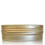 120ml Gold Aluminium Jar and Lid