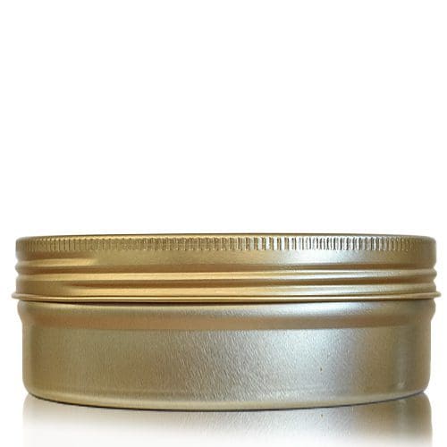 180ml gold Aluminium Jar and Lid