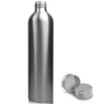 300ml Brushed Aluminium Bottle With Metal Cap