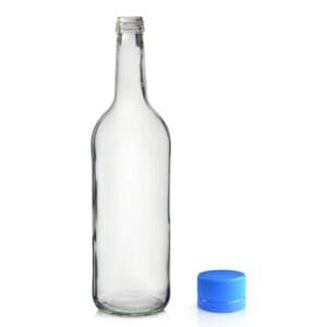 750ml Clear Glass Water Bottle With Screw Cap