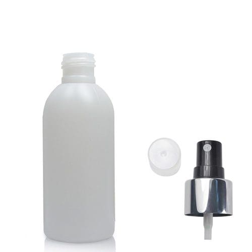 150ml Natural HDPE Glossy Boston Spray Bottle