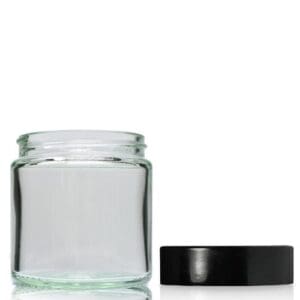 120ml Clear Glass Ointment Jar with screw cap