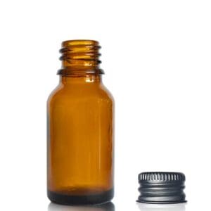 15ml Amber Glass Dropper Bottle With Aluminium Cap