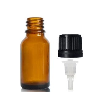 15ml Amber Glass Dropper Bottle With Dropper Cap