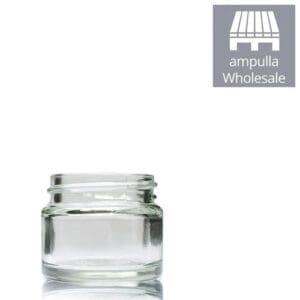 15ml Clear Glass Cosmetic Jars Wholesale