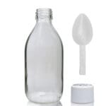 250ml Clear Glass Syrup Bottle