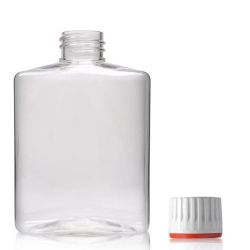 250ml Clear PET Hand Wash Bottle With Tamper Evident Cap