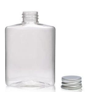 250ml Clear PET Wash Bottle Bottle With Aluminium Screw Cap