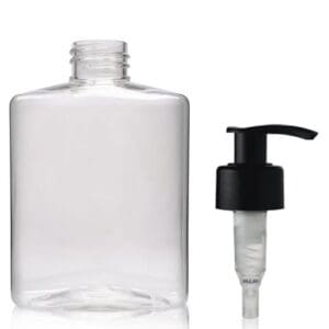 250ml Clear PET Hand Wash Bottle & 28mm Standard Lotion Pump