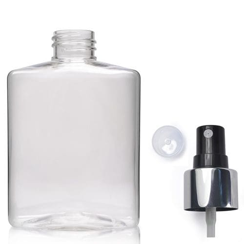 250ml Clear PET Hand Wash Bottle With Premium Atomiser Spray 