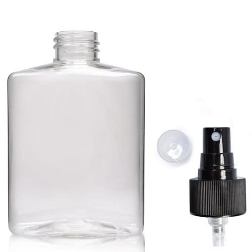 250ml Clear PET Hand Wash Bottle With Atomiser Spray