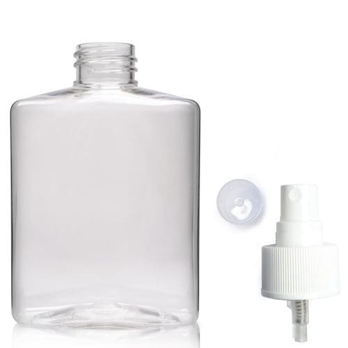 250ml Clear PET Hand Wash Bottle With Atomiser Spray