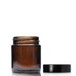 30ml Amber Glass Cosmetic Jar With Screw Cap