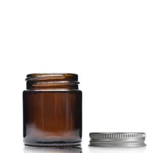 30ml Amber Glass Cosmetic Jar With Screw Cap