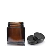 30ml Amber Glass Cosmetic Jar With Screw Cap