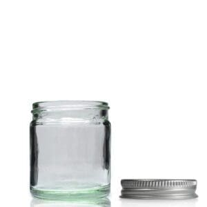 30ml Clear Glass Cosmetic Jar With Aluminium Cap