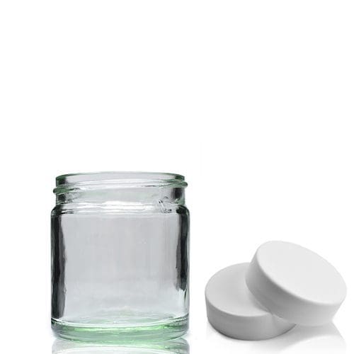 30ml Clear Glass Cosmetic Jar With Screw Cap