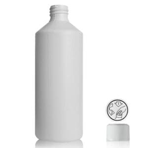 500ml PCR HDPE Plastic Bottle & Child Resistant Cap