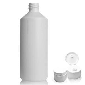 500ml PCR HDPE Plastic Bottle & Flip-Top Cap