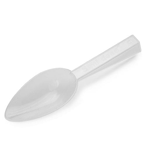 5ml black plastic spoon measuring scoop