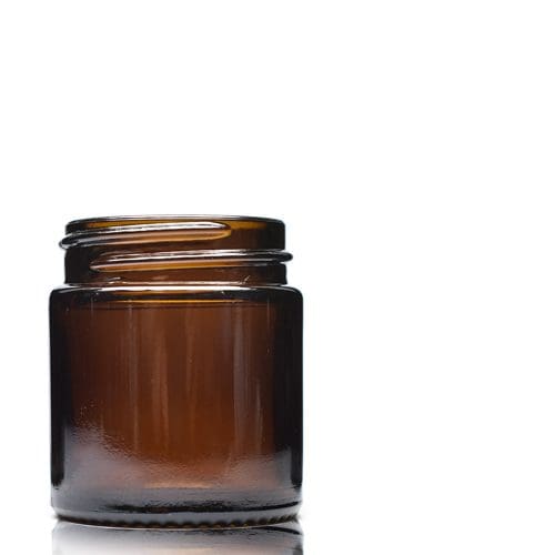 60ml Amber Glass Cosmetic Jar