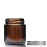 60ml Amber Glass Cosmetic Jar with ali cap