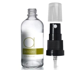 100ml Clear Glass Spray Bottle