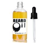 100ml Clear Beard Oil Bottle With Pipette And Wiper
