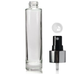 100ml Clear Glass Cosmetic Bottle With spray