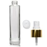 100ml Glass Simplicity Bottle With Gold Spray