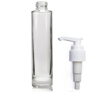 100ml Clear Glass Simplicity Bottle & Lotion Pump