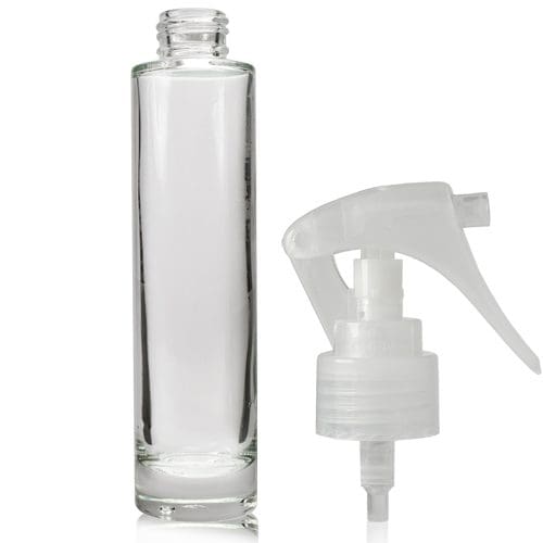 100ml Clear Glass Simplicity Bottle & Trigger Spray