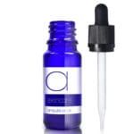 10ml Blue Glass Skincare Bottle With CRC Glass Pipette