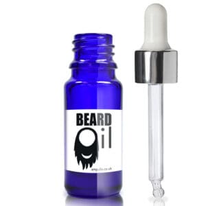 10ml Blue Dropper Bottle With Silver Pipette