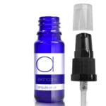 10ml Blue Glass Skincare Bottle With Lotion Pump