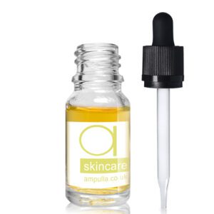 10ml Clear Glass Skincare Bottle With CRC Glass Pipette