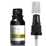 10ml Black Glass Skincare Bottle With Lotion Pump