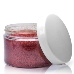 150ml Plastic glitter jar with lid