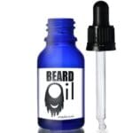 15ml Blue Glass Dropper Bottle w te pipette label