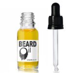 15ml Clear Glass Beard Oil Bottle With Glass Pipette & Wiper