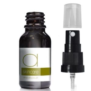 15ml Black Glass Spray Bottle