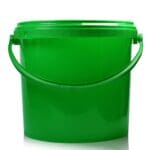 2.5L Green Bucket With Green Handle & T/E Lid