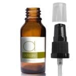 20ml Amber Glass Skincare Bottle With Pump