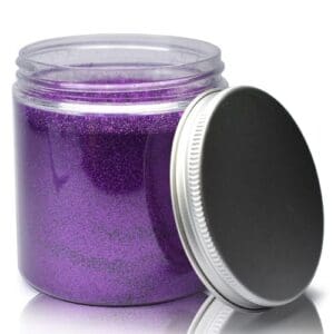 250ml Plastic Craft Jar With Aluminium Lid