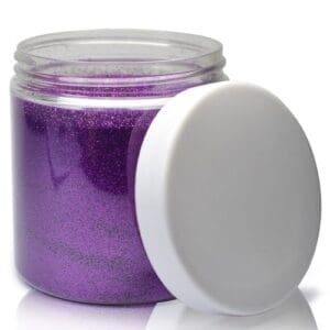 250ml Plastic Glitter Jar with Lid